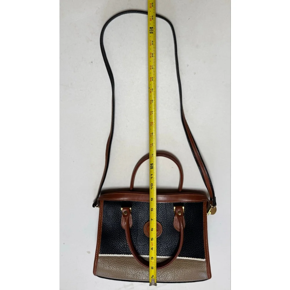 Vintage Dooney & Bourke Classic Boston Style All Weather pebble Leather Satchel